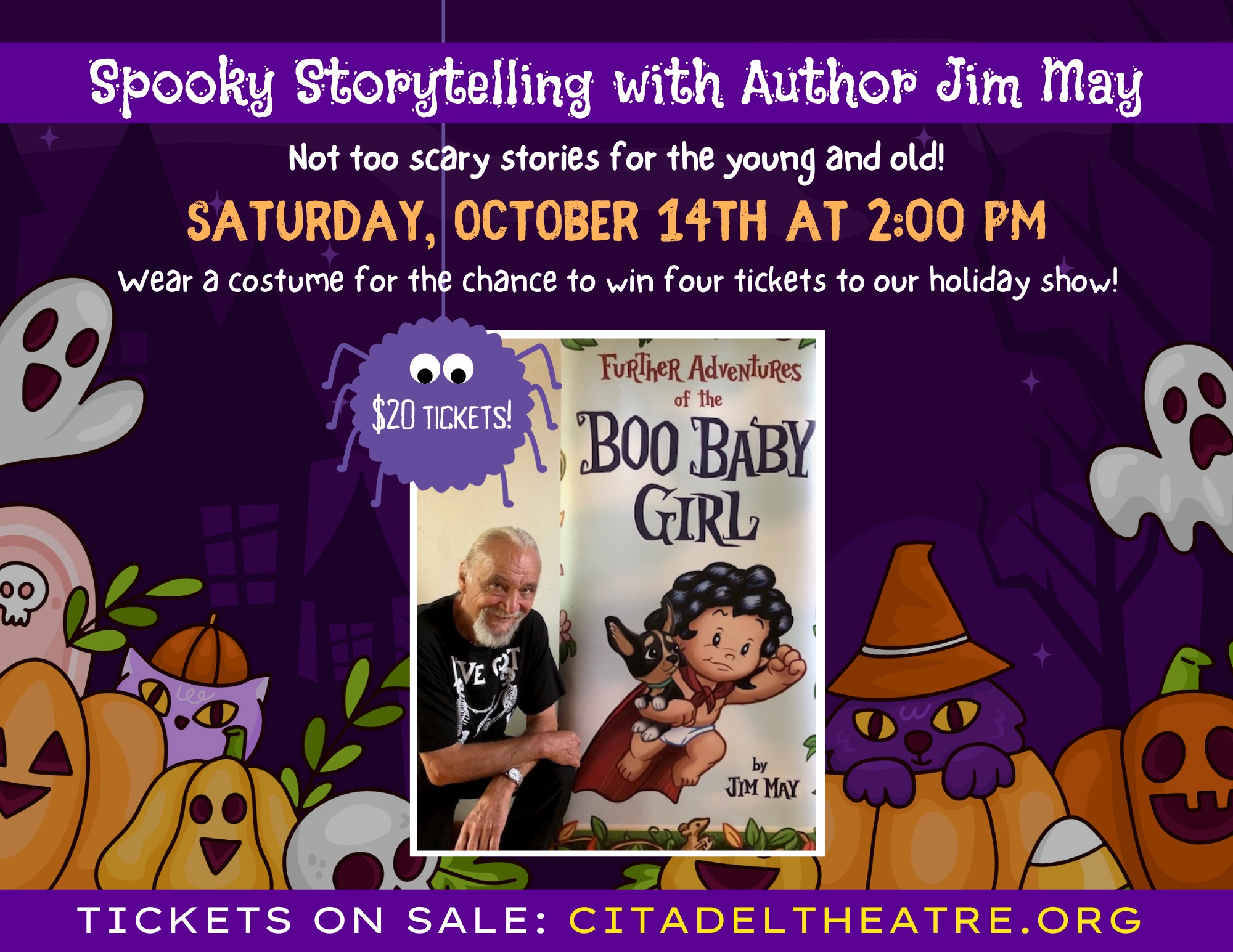 Spooky Storytelling with Author Jim May: Not too scary stories for the young and old!
